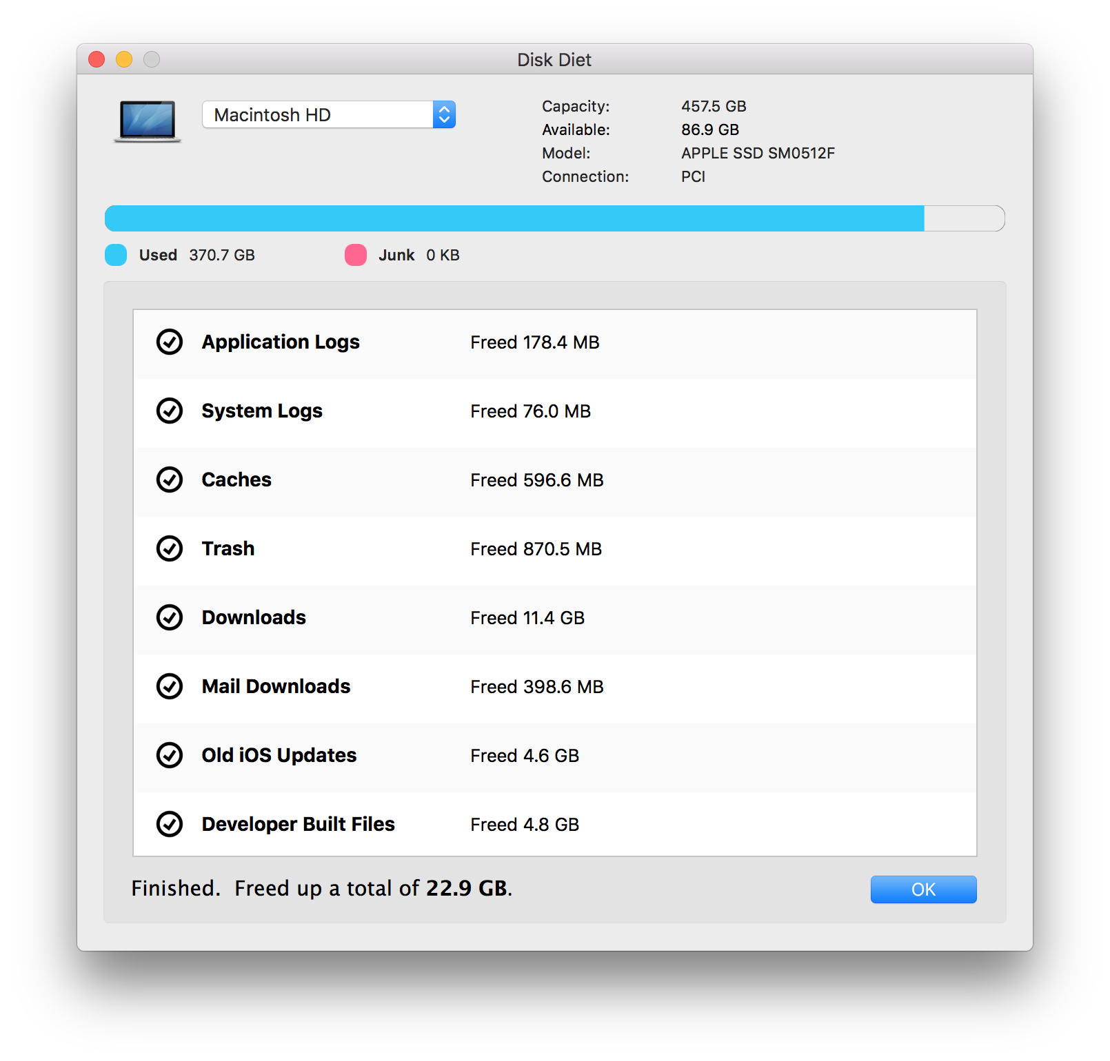 disk diet software for mac